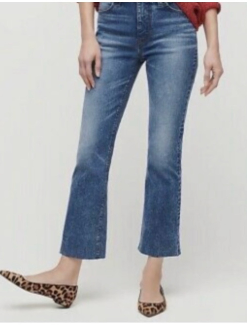 J Crew Cropped Bootcut Women's Jeans in Blue